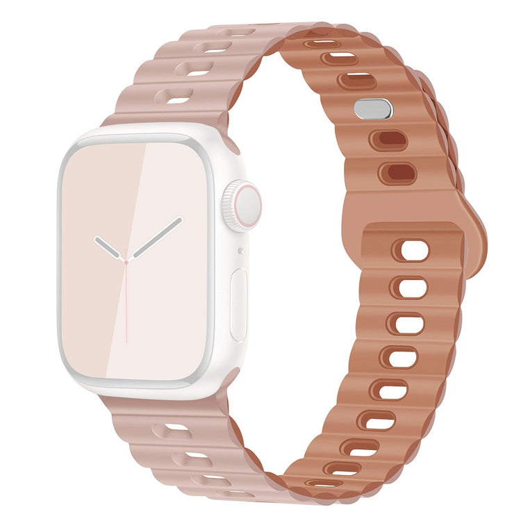 Mega Cool Silikone Universal Rem passer til Apple Smartwatch - Pink#serie_23