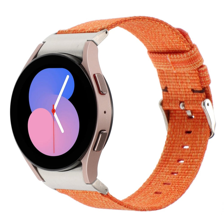 Helt Vildt Nydelig Nylon Universal Rem passer til Samsung Smartwatch - Orange#serie_6