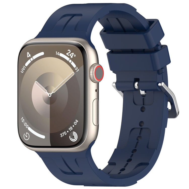 Sejt Silikone Universal Rem passer til Apple Smartwatch - Blå#serie_2