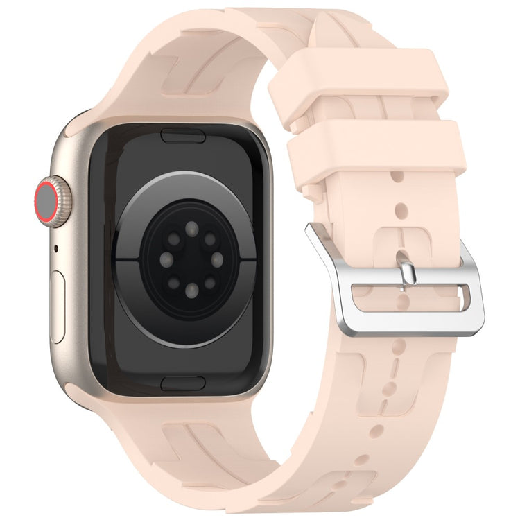 Sejt Silikone Universal Rem passer til Apple Smartwatch - Pink#serie_4