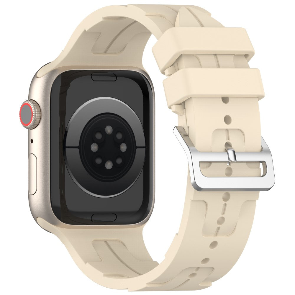 Sejt Silikone Universal Rem passer til Apple Smartwatch - Brun#serie_5