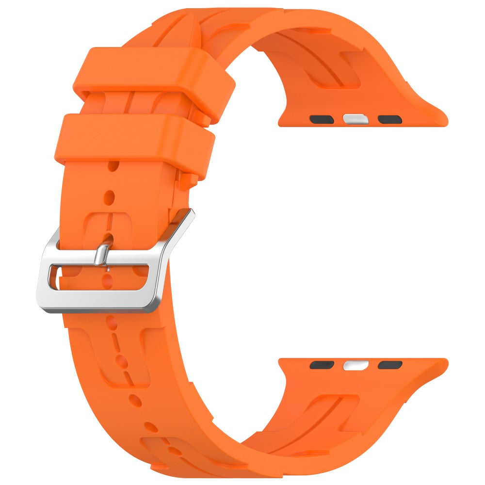 Sejt Silikone Universal Rem passer til Apple Smartwatch - Orange#serie_12