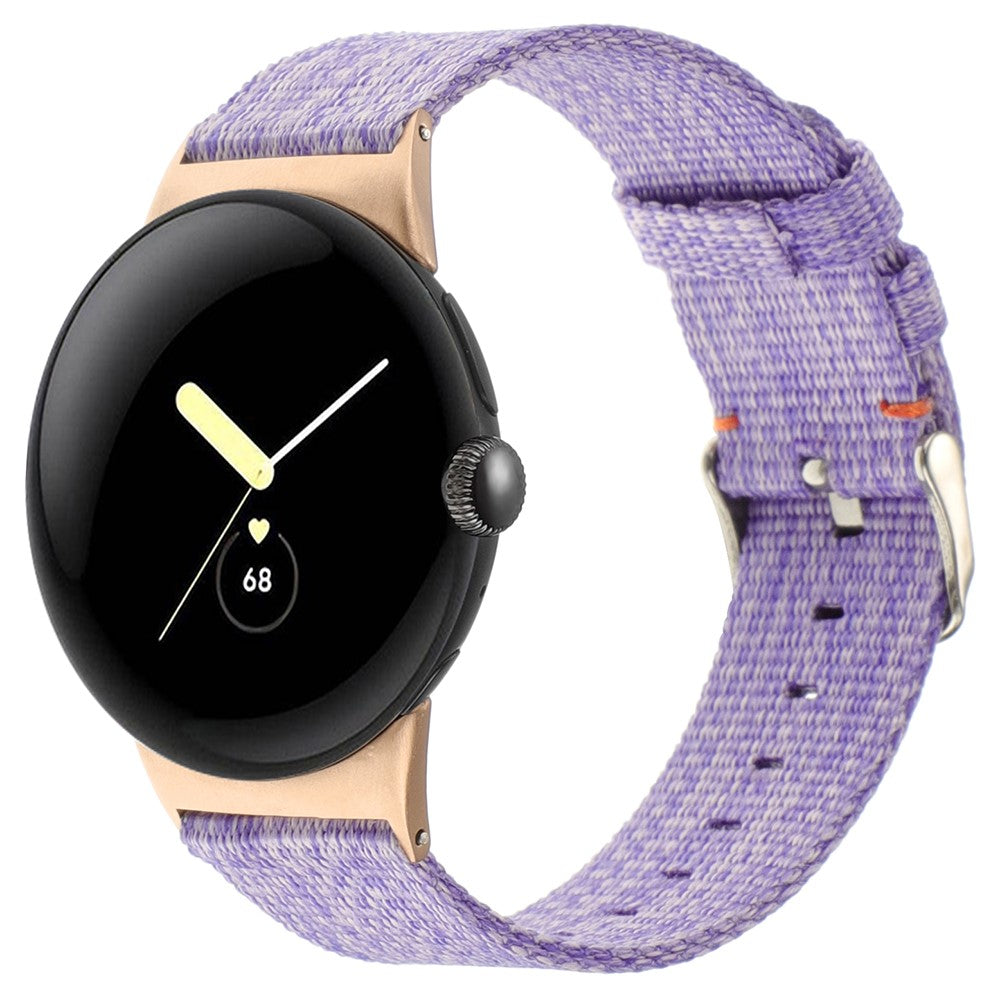 Nylon Universal Rem passer til Google Pixel Watch / Google Pixel Watch 2 - Lilla#serie_6