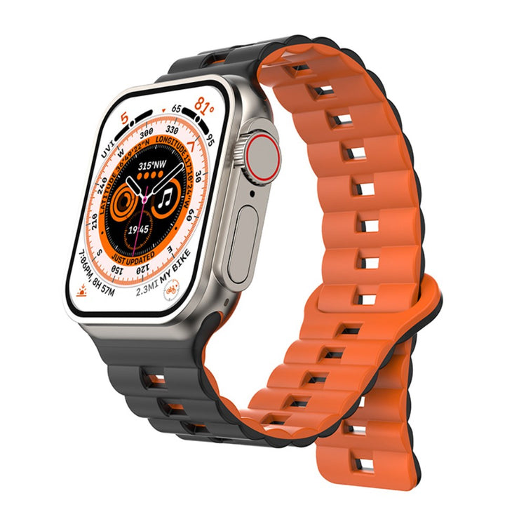 Helt Vildt Pænt Silikone Universal Rem passer til Apple Smartwatch - Orange#serie_6