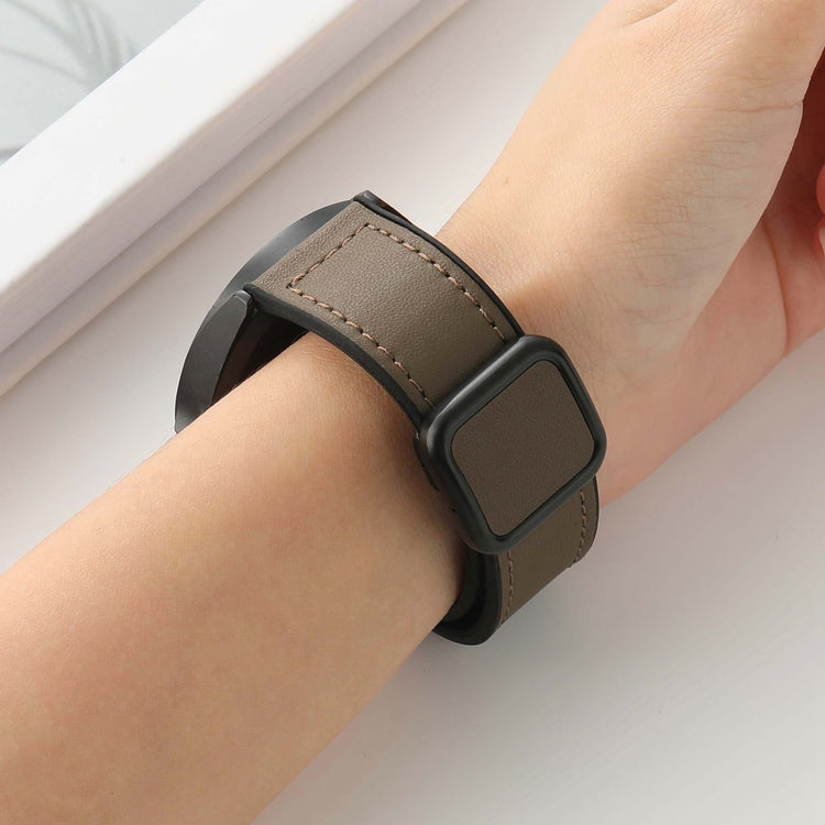 Meget Flot Kunstlæder Universal Rem passer til Smartwatch - Brun#serie_1