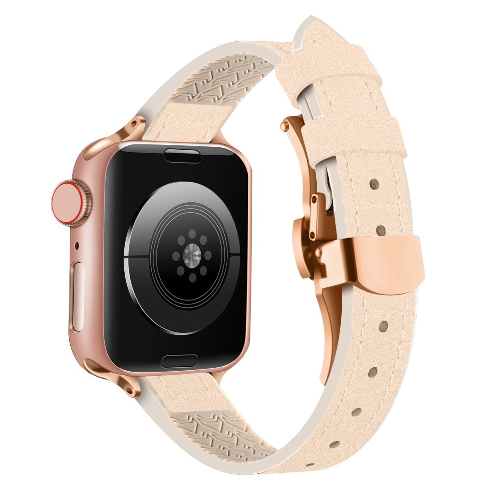 Mega Flot Kunstlæder Universal Rem passer til Apple Smartwatch - Pink#serie_6