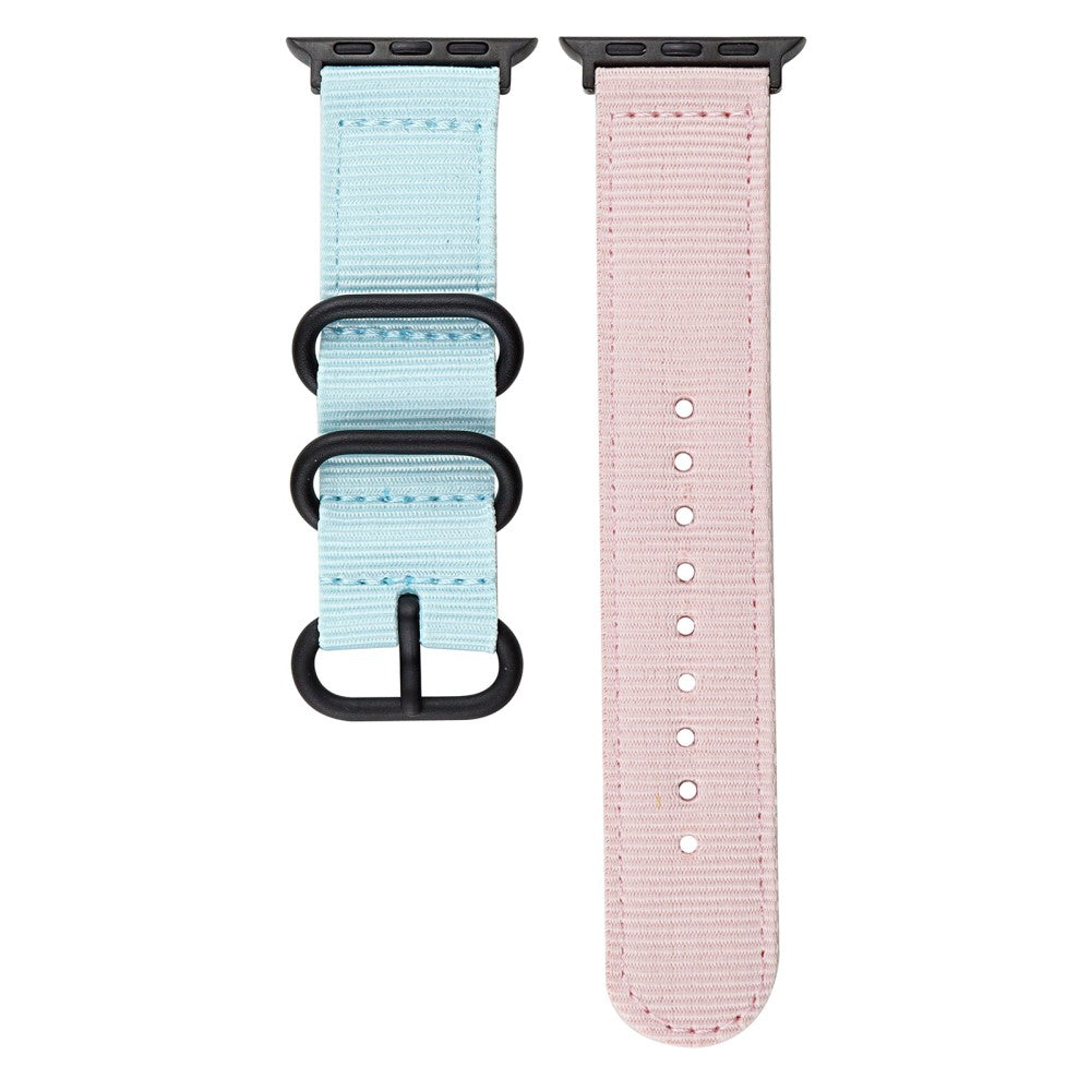 Helt Vildt Holdbart Nylon Universal Rem passer til Apple Smartwatch - Pink#serie_1