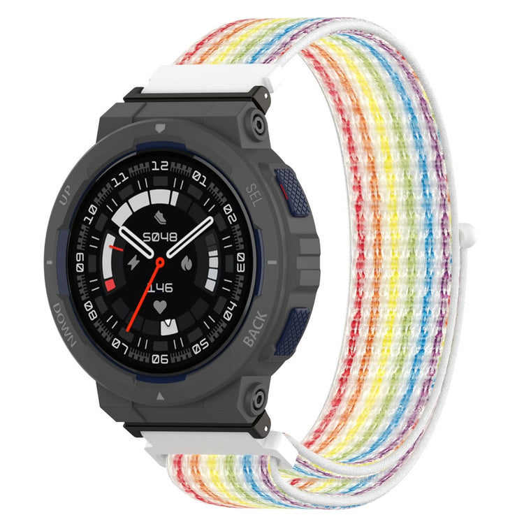 Meget Cool Nylon Rem passer til Amazfit Active Edge - Flerfarvet#serie_2