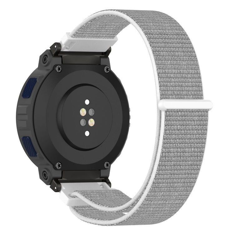 Meget Cool Nylon Rem passer til Amazfit Active Edge - Sølv#serie_5