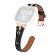 Niesamowicie Słodki Fitbit Versa 4 / Fitbit Sense 2 Skóra Naturalna Uniwersalne Pasek