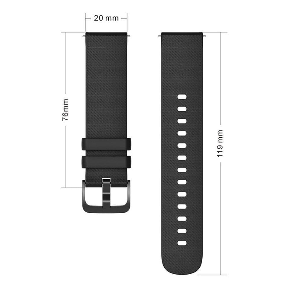 Sejt Silikone Universal Rem passer til Smartwatch - Gul#serie_10