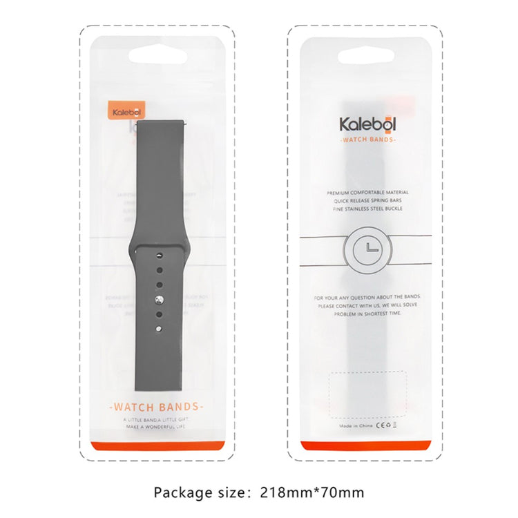 KALEBOL KLB-DKGJ-001 Samsung Galaxy Watch6 Classic 47mm 43mm Watch Band 20mm Silicone Strap - Pink#serie_4