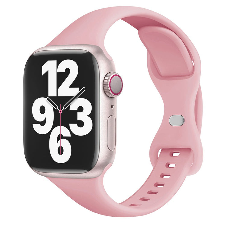 Super Fed Silikone Universal Rem passer til Apple Smartwatch - Pink#serie_10