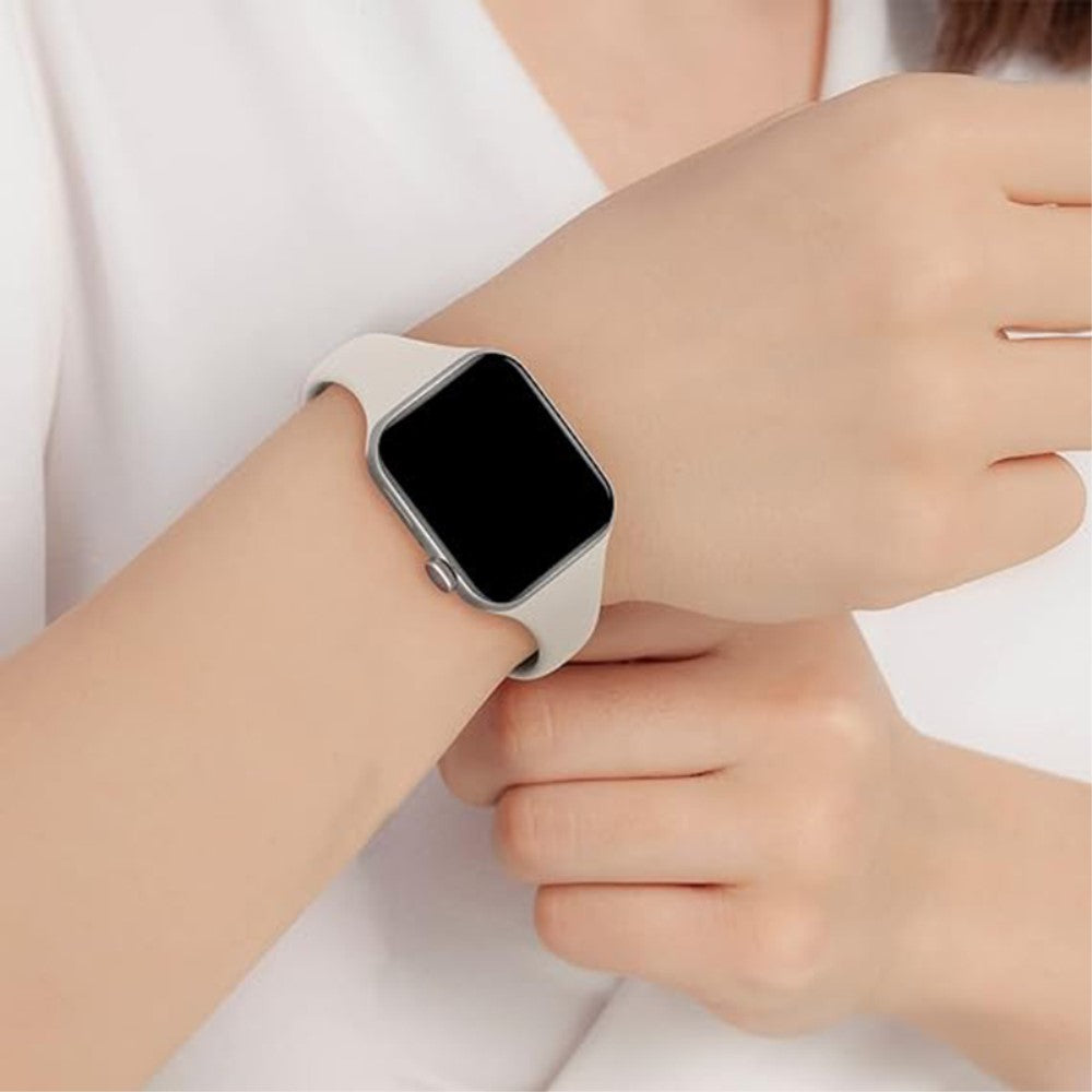 Super Fed Silikone Universal Rem passer til Apple Smartwatch - Grøn#serie_11