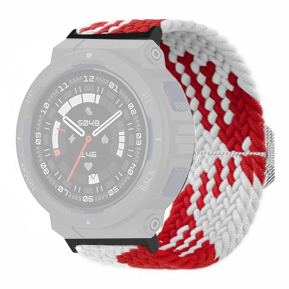 Rigtigt Godt Nylon Rem passer til Amazfit Active Edge - Rød#serie_7