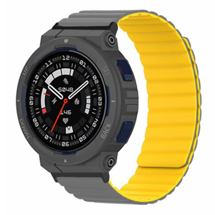 Helt Vildt Elegant Silikone Rem passer til Amazfit Active Edge - Gul#serie_5