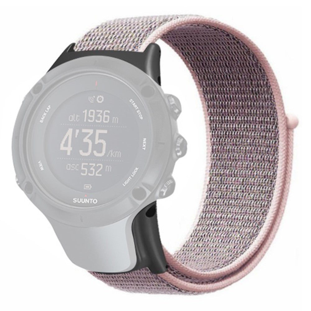 Vildt Fint Nylon Universal Rem passer til Suunto Smartwatch - Pink#serie_1