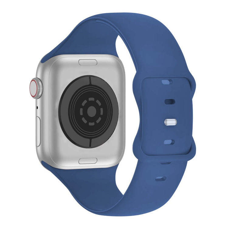 Stilfuld Silikone Universal Rem passer til Apple Smartwatch - Blå#serie_5