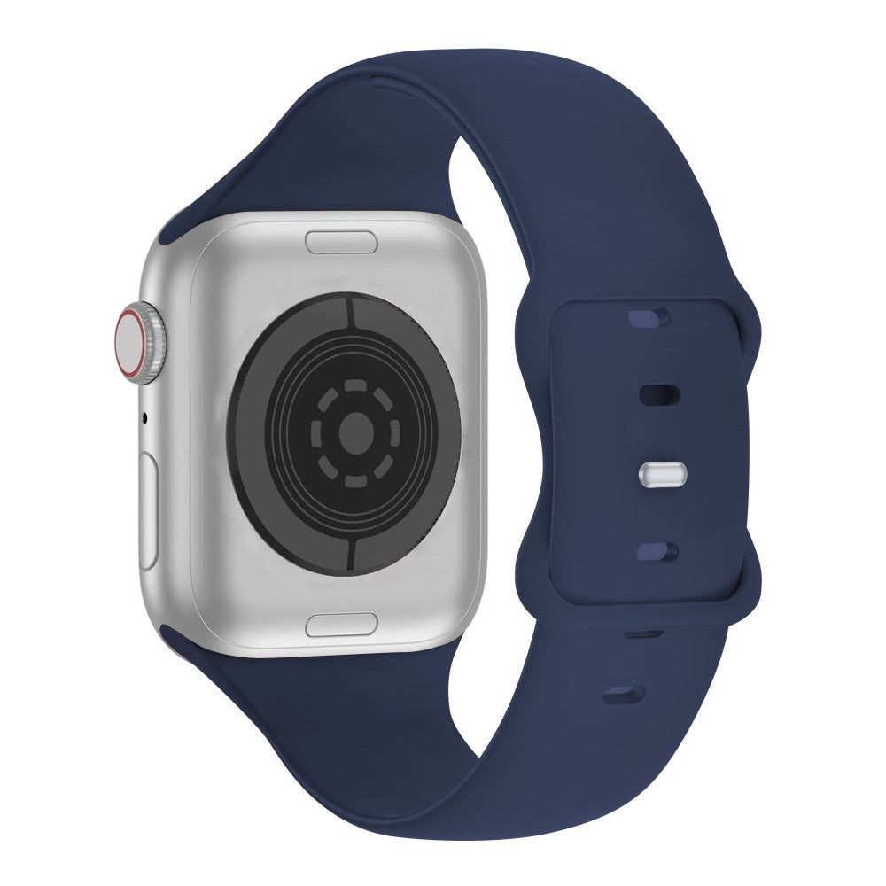 Stilfuld Silikone Universal Rem passer til Apple Smartwatch - Blå#serie_12