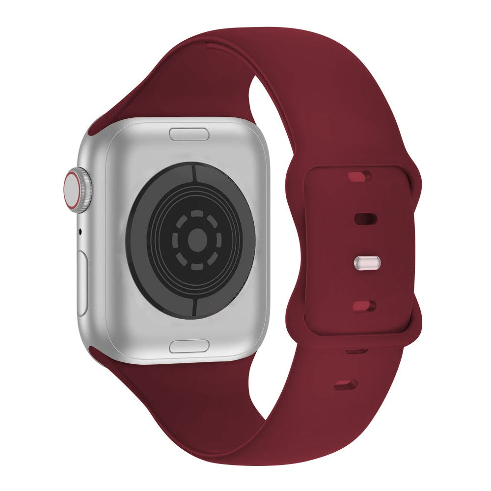 Meget Godt Silikone Universal Rem passer til Apple Smartwatch - Rød#serie_8