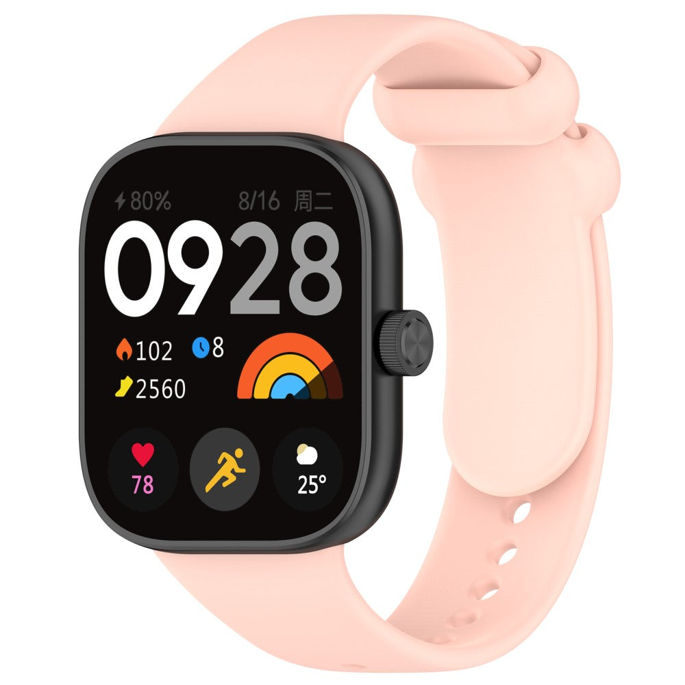 Silikone Universal Rem passer til Xiaomi Band 8 Pro / Xiaomi Redmi Watch 4 - Pink#serie_6