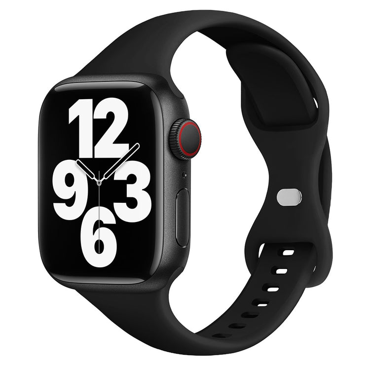 Apple Watch 49mm / 45mm / 44mm / 42mm Silicone Watch Strap - Black#serie_1