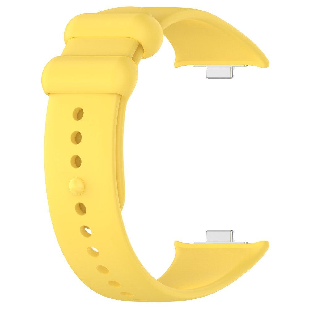 Silikone Universal Rem passer til Xiaomi Smart Band 8 Pro / Xiaomi Redmi Watch 4 - Gul#serie_6