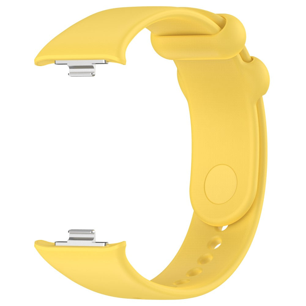 Silikone Universal Rem passer til Xiaomi Smart Band 8 Pro / Xiaomi Redmi Watch 4 - Gul#serie_6