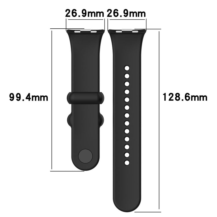 Silikone Universal Rem passer til Xiaomi Smart Band 8 Pro / Xiaomi Redmi Watch 4 - Gul#serie_6