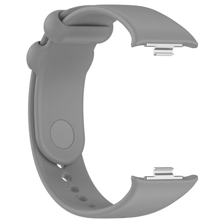 Silikone Universal Rem passer til Xiaomi Smart Band 8 Pro / Xiaomi Redmi Watch 4 - Sølv#serie_8