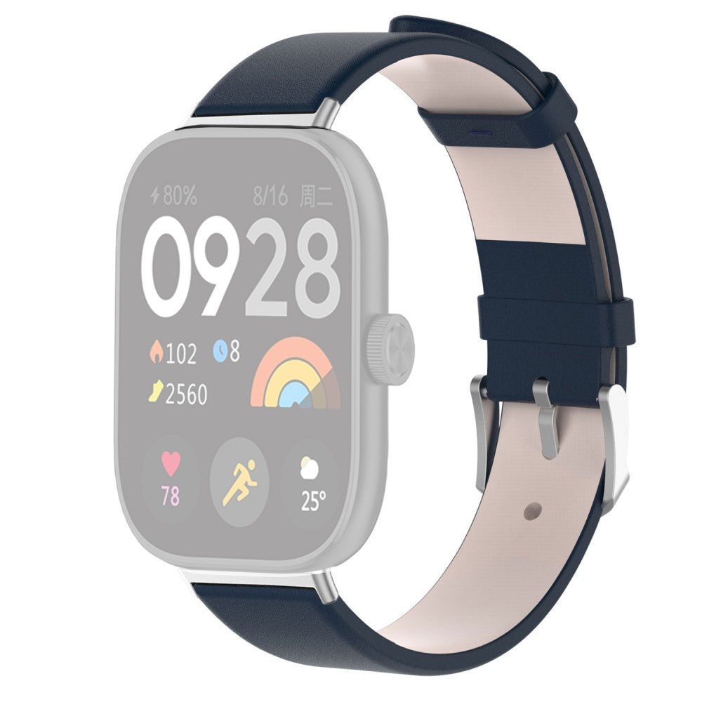 Kunstlæder Universal Rem passer til Xiaomi Smart Band 8 Pro / Xiaomi Redmi Watch 4 - Blå#serie_5