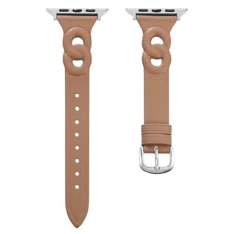 Apple Watch 49mm / 45mm / 44mm / 42mm Leather Watch Band - Brown#serie_2