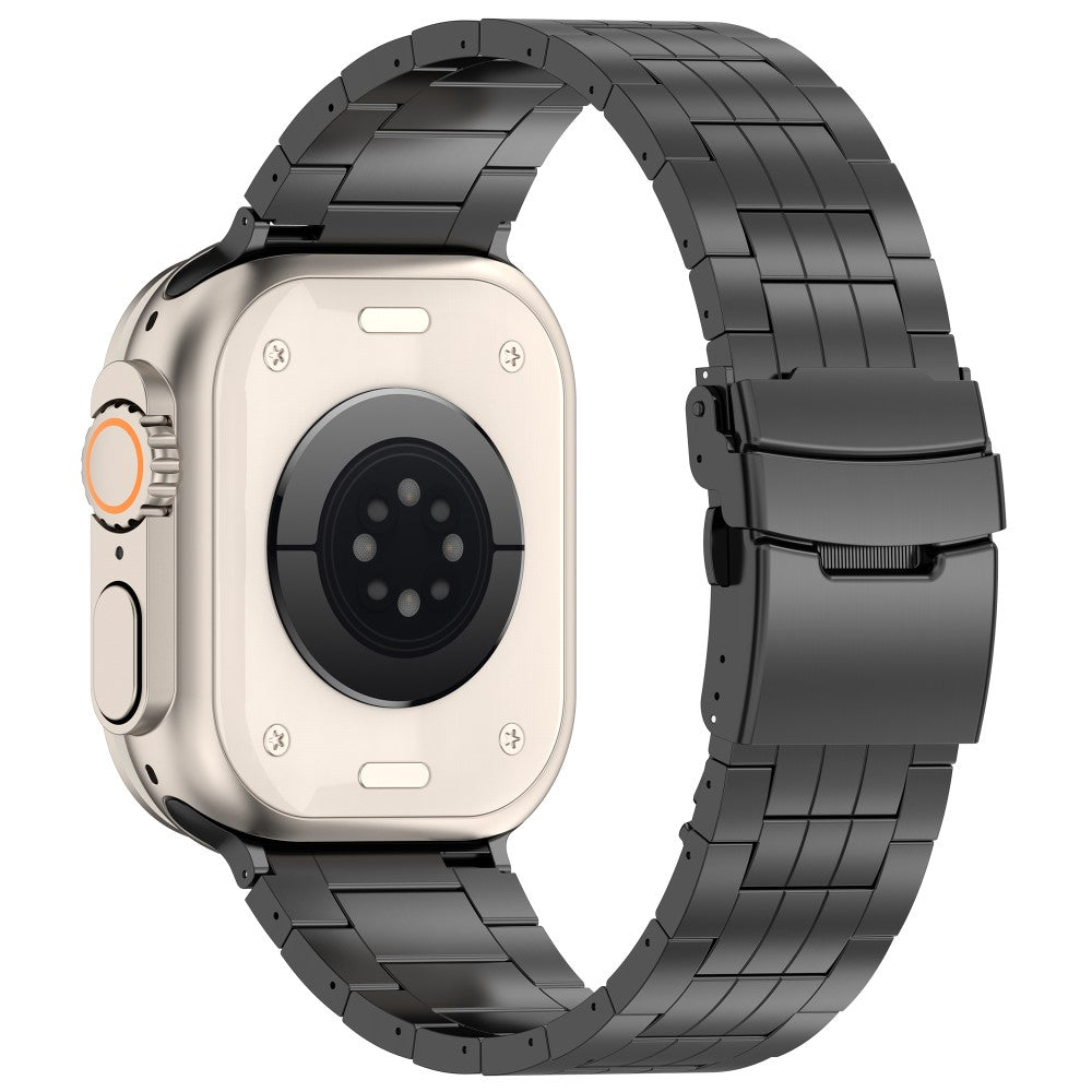 Flot Metal Universal Rem passer til Apple Smartwatch - Sort#serie_1