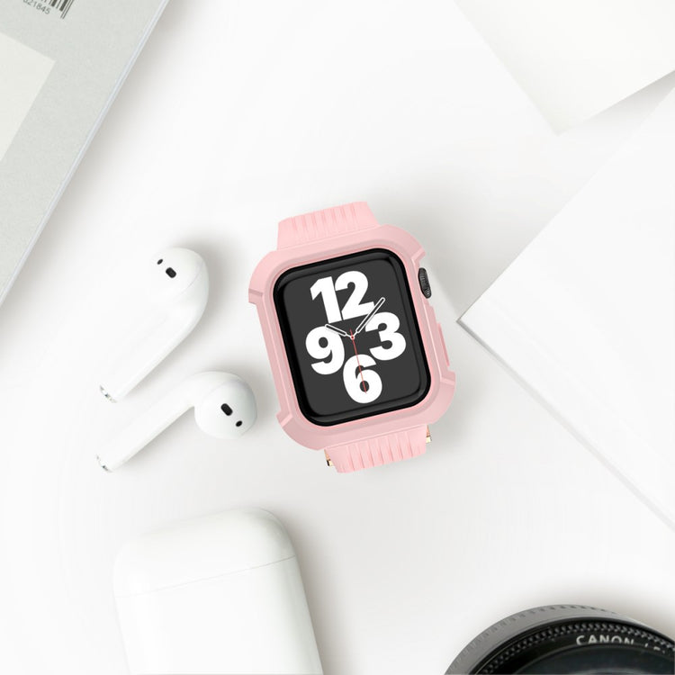 Mega Holdbart Silikone Universal Rem passer til Apple Smartwatch - Pink#serie_1