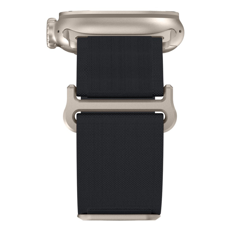 Nydelig Nylon Universal Rem passer til Apple Smartwatch - Sort#serie_1