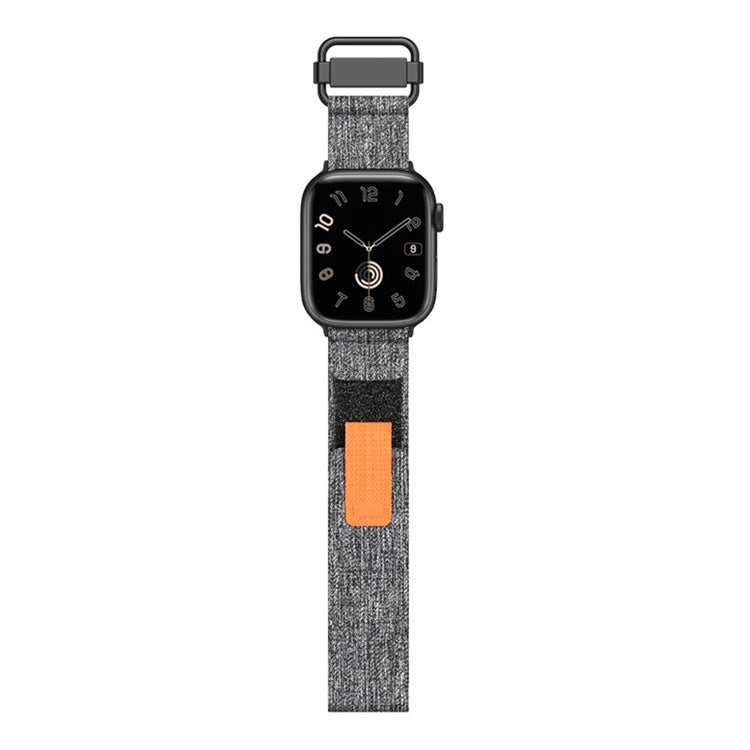 Super Pænt Nylon Universal Rem passer til Apple Smartwatch - Sølv#serie_6