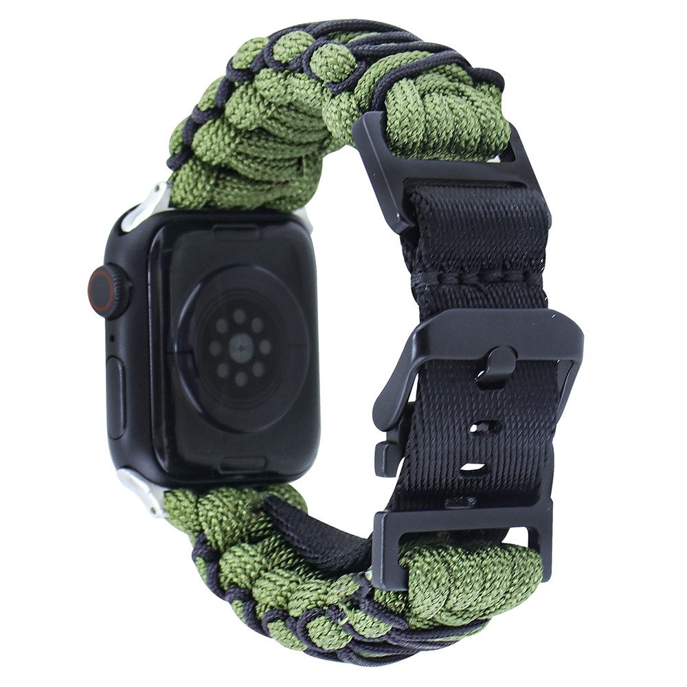 Tidsløst Nylon Universal Rem passer til Apple Smartwatch - Grøn#serie_4