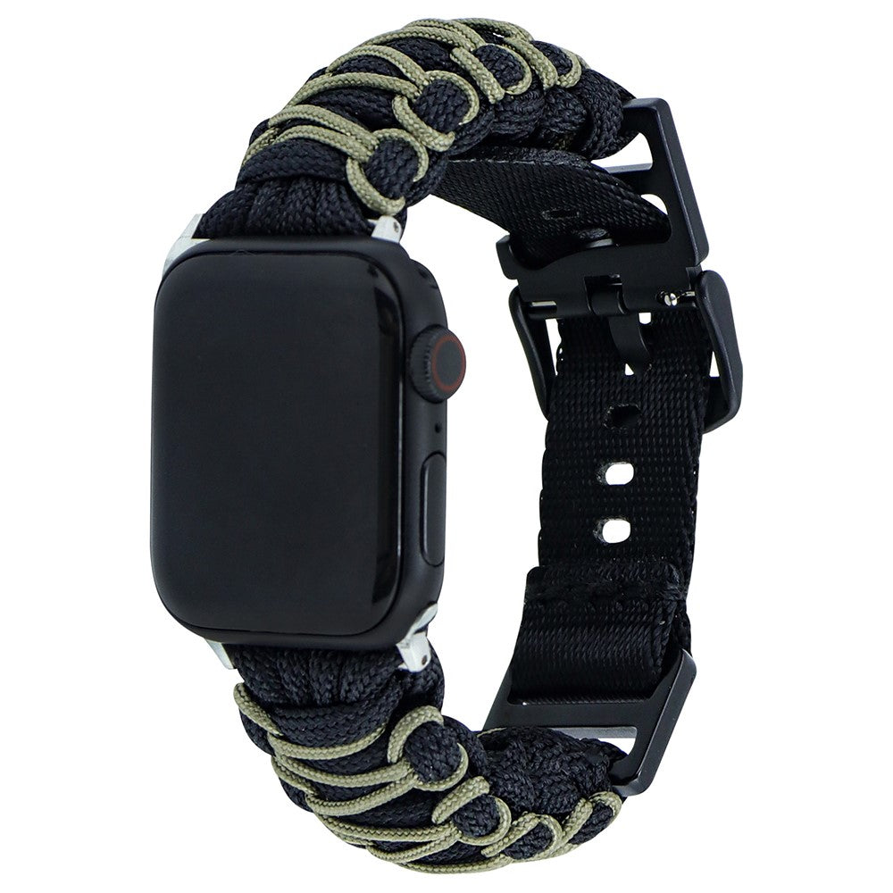 Meget Fantastisk Nylon Universal Rem passer til Apple Smartwatch - Sort#serie_3