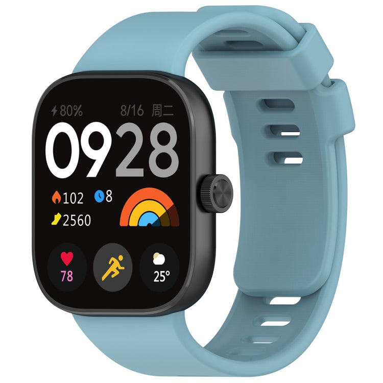 Silikone Universal Rem passer til Xiaomi Redmi Watch 4 / Xiaomi Band 8 Pro - Blå#serie_8