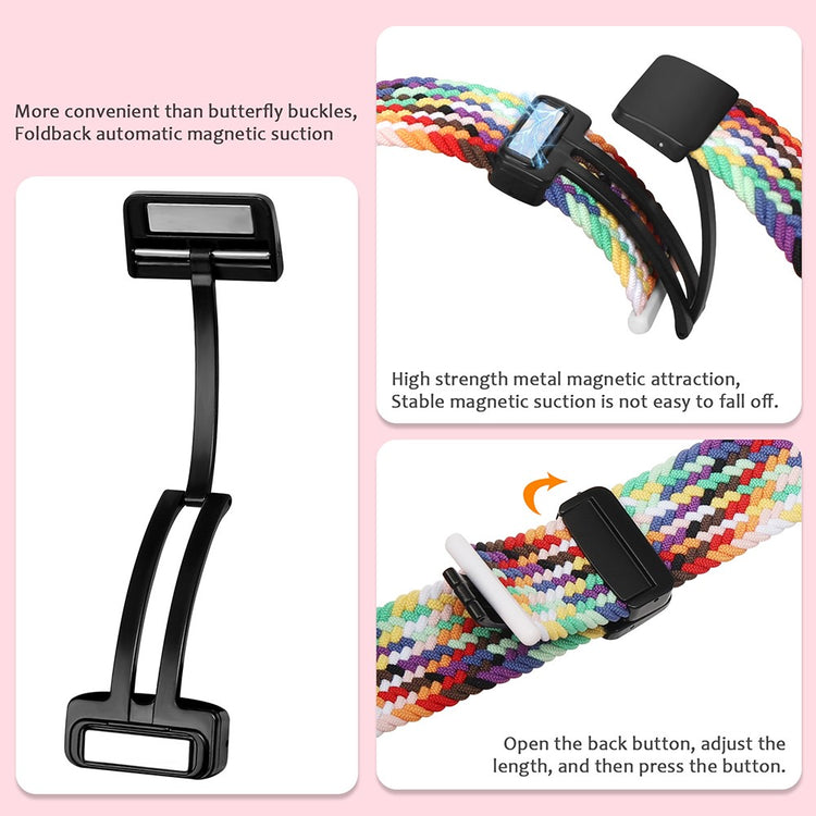 Apple Watch Series 41mm - 40mm - 38mm Universal Nylon Watch Band Magnetic Strap - Starlight Colorful#serie_19