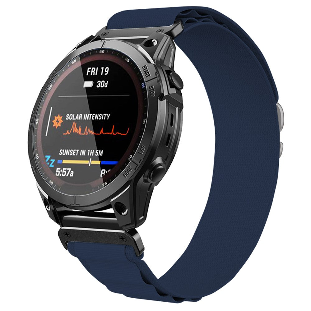 Helt Vildt Fantastisk Nylon Universal Rem passer til Garmin Smartwatch - Blå#serie_18