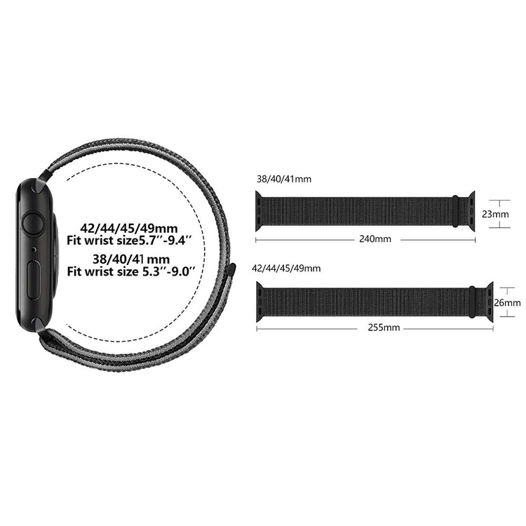 Super Smuk Nylon Universal Rem passer til Apple Smartwatch - Grøn#serie_1