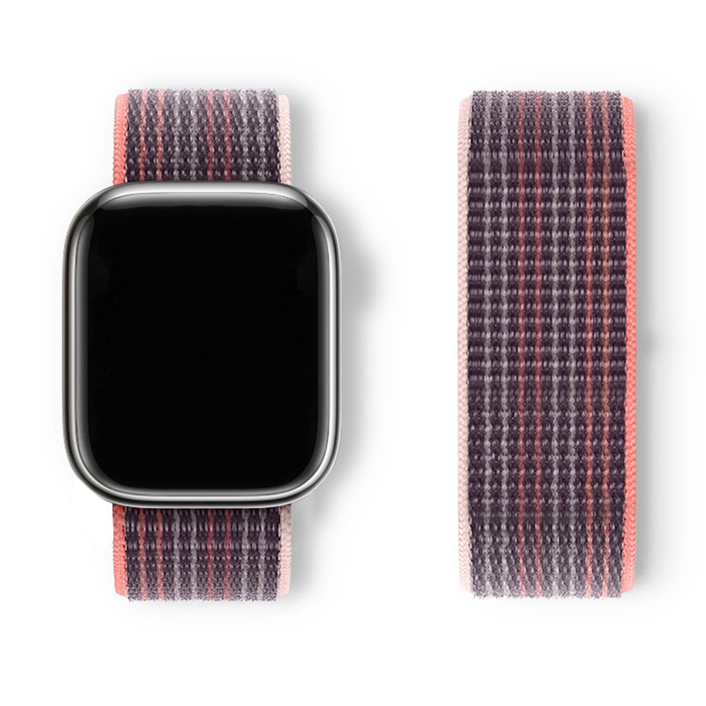 Super Smuk Nylon Universal Rem passer til Apple Smartwatch - Lilla#serie_6