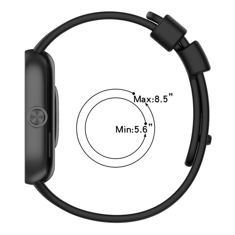 Xiaomi Smart Band 8 Pro / Xiaomi Redmi Watch 4 Silicone Universel Strap - Black#serie_1