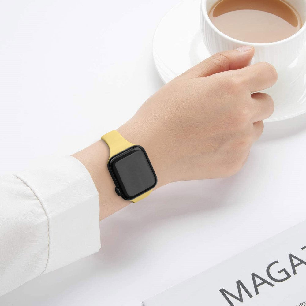 Remarkably Good Apple Smartwatch Silicone Universel Strap - Yellow#serie_5