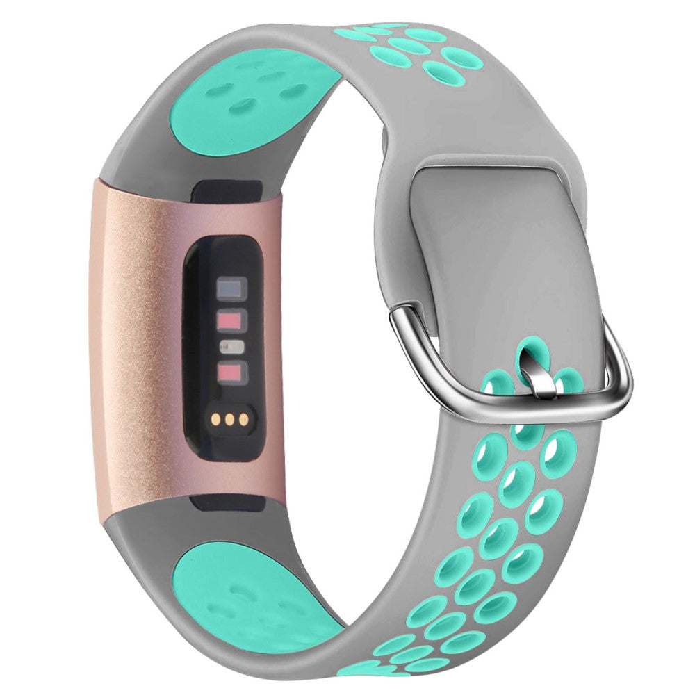 Fitbit Charge 3 / Fitbit Charge 4 Silicone Universel Strap - Green#serie_12