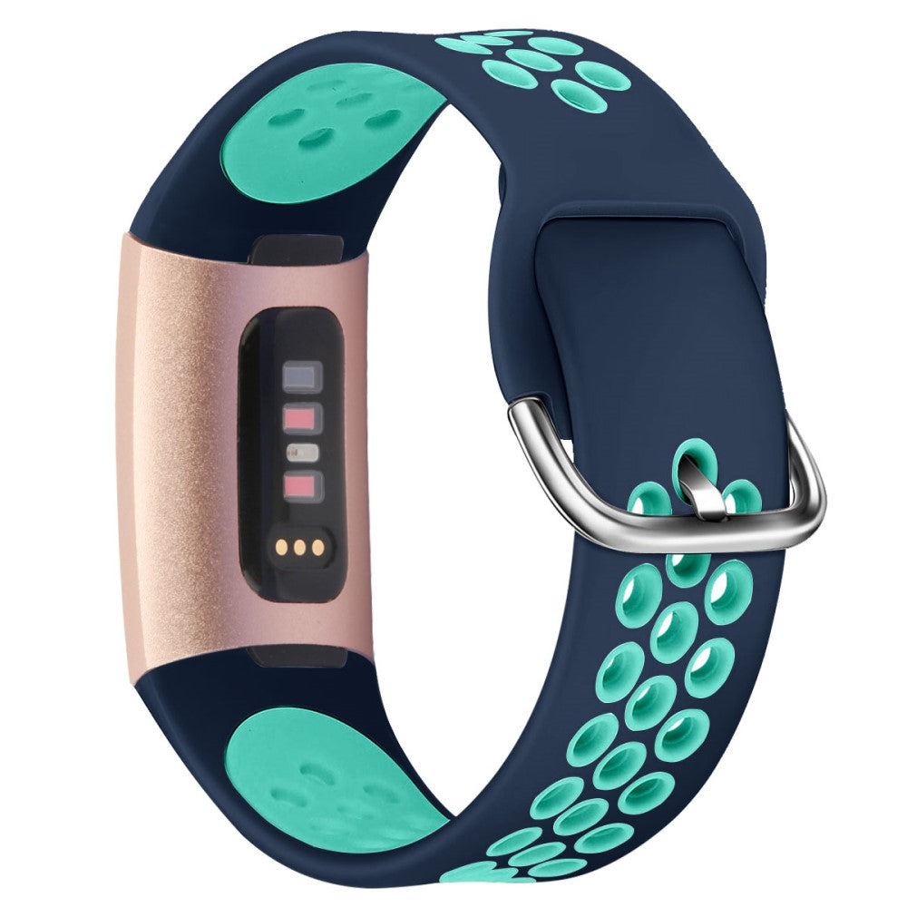 Fitbit Charge 3 / Fitbit Charge 4 Silicone Universel Strap - Green#serie_15