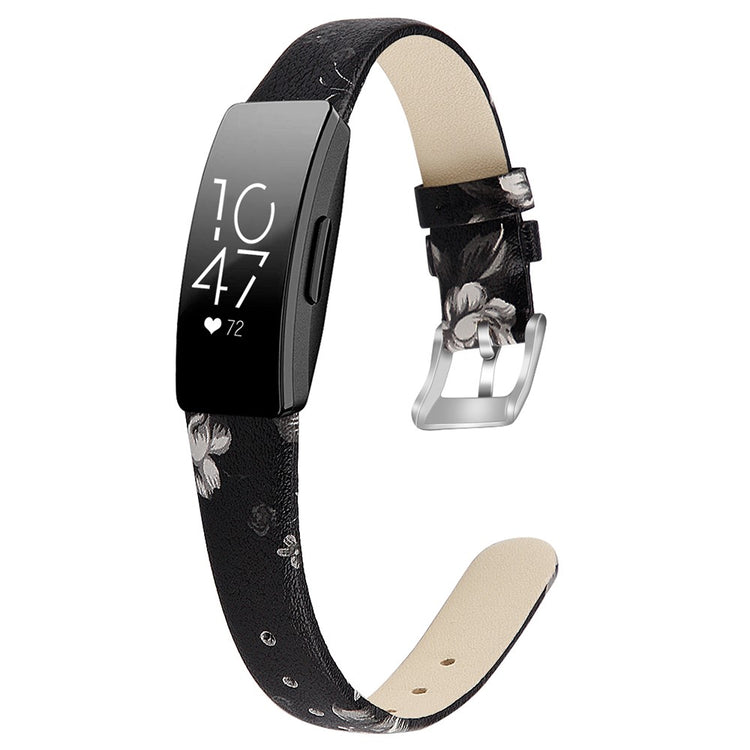 Very Fashionable Fitbit Inspire 1 Genuine Leather Strap - Black#serie_4