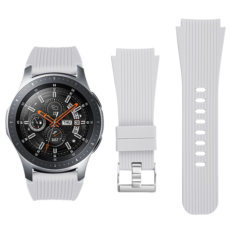 Mega Pleasant Smartwatch Silicone Universel Strap - Silver#serie_5