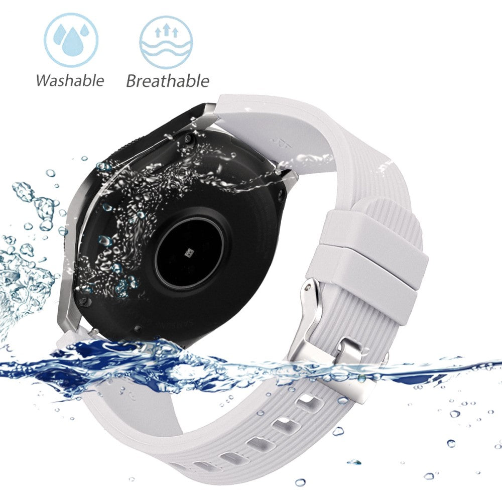 Mega Pleasant Smartwatch Silicone Universel Strap - Silver#serie_5